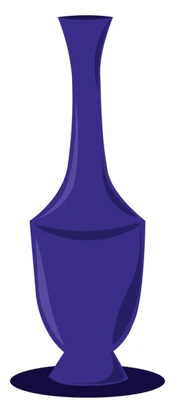 Jarrón Púrpura Ilustración Vector Sobre Fondo Blanco — Vector de stock