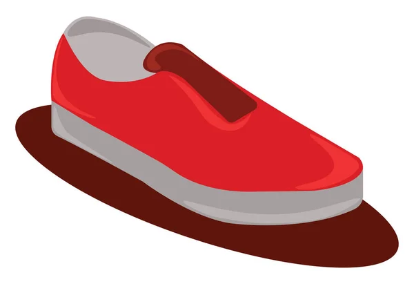 Kırmızı Ayakkabılar Illüstrasyon Beyaz Arkaplanda Vektör — Stok Vektör