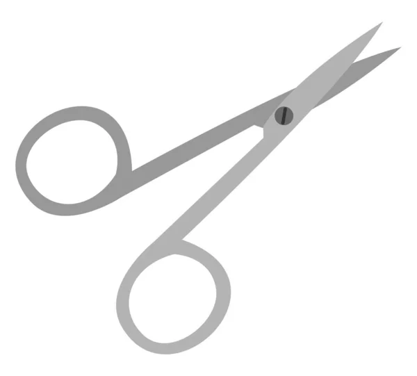 Small Scissors Illustration Vector White Background — Stock Vector