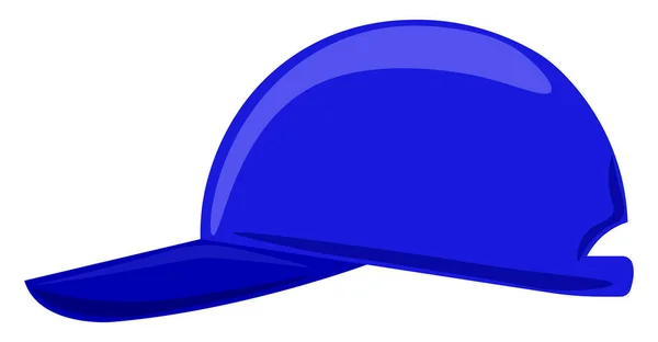 Blue Cap Illustration Vector White Background — Stock Vector