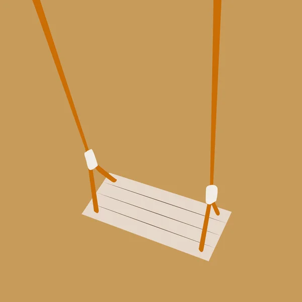 Yard Swing Illustration Vektor Auf Weißem Hintergrund — Stockvektor