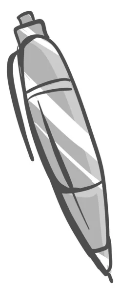 Metalic Pen Illustration Vector White Background — Stock Vector