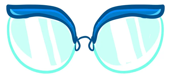 Сині Окуляри Ілюстрація Вектор Білому Тлі — стоковий вектор