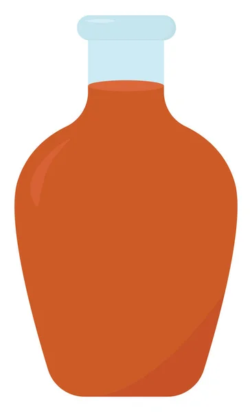 Butelka Pomarańczowa Ilustracja Wektor Białym Tle — Wektor stockowy