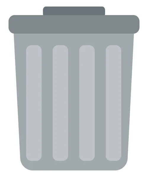 ゴミ箱 イラスト 白い背景のベクトル — ストックベクタ