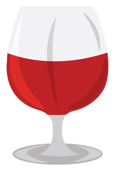 Glas Wein Illustration Vektor Auf Weißem Hintergrund — Stockvektor