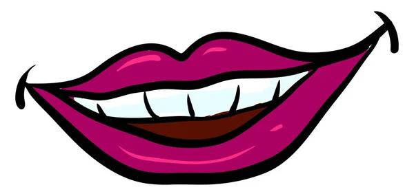 Lápiz Labial Rosa Ilustración Vector Sobre Fondo Blanco — Vector de stock