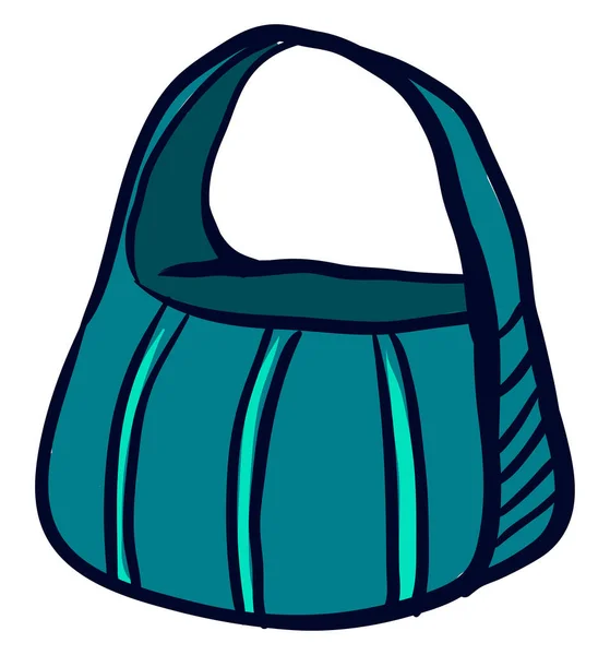 大きな青い袋 イラスト 白い背景のベクトル — ストックベクタ