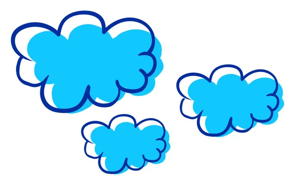 Interesting Cloud Illustration Vector White Background — Stock Vector