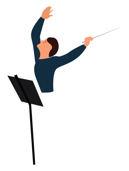 Conductor Illustration Vector White Background — Stock Vector