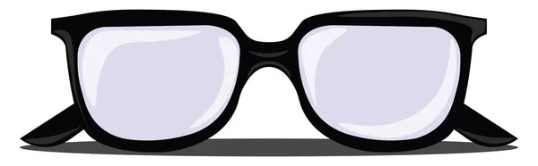 Černé Brýle Ilustrace Vektor Bílém Pozadí — Stockový vektor