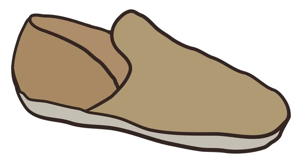 Sepatu Bot Rumah Ilustrasi Vektor Pada Latar Belakang Putih - Stok Vektor
