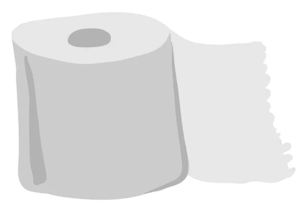 Tuvalet Kağıdı Illüstrasyon Beyaz Arkaplan Üzerindeki Vektör — Stok Vektör