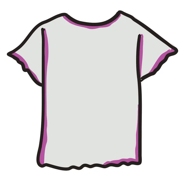 白いシャツ イラスト 白い背景のベクトル — ストックベクタ
