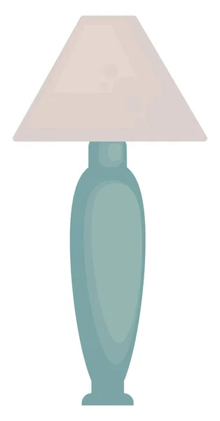 Lampe Bleue Illustration Vecteur Sur Fond Blanc — Image vectorielle