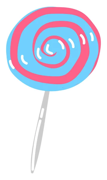 Pink Lollipop Illustration Vector White Background — Stock Vector