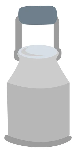 Milk Can Illustration Vector White Background — Stock Vector