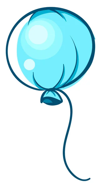 Blue Balloon Illustration Vector White Background — Stock Vector