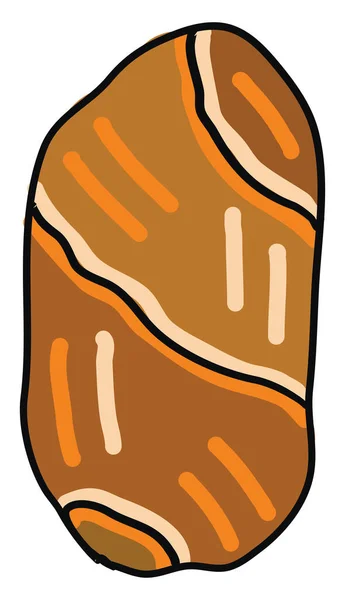 Roti Kecil Ilustrasi Vektor Dengan Latar Belakang Putih - Stok Vektor