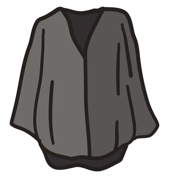 グレーのセーター イラスト 白い背景のベクトル — ストックベクタ