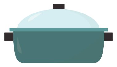 Çorba tepsisi, illüstrasyon, beyaz arkaplanda vektör.