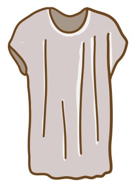 Çok güzel gömlek, resimleme, beyaz arka planda vektör..