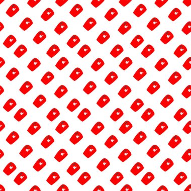 Cep telefonu deseni, illüstrasyon, beyaz arkaplan üzerindeki vektör.