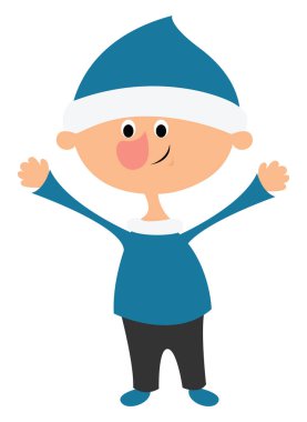 Noel havası, illüstrasyon, beyaz arka planda vektör.