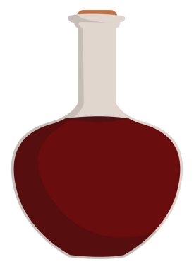 Konyak şişesi, illüstrasyon, beyaz arka plan üzerinde vektör.