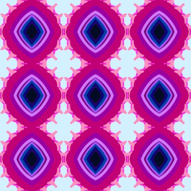 Beyaz arkaplan üzerindeki şekil çokrenkli desen, illüstrasyon, vektör.