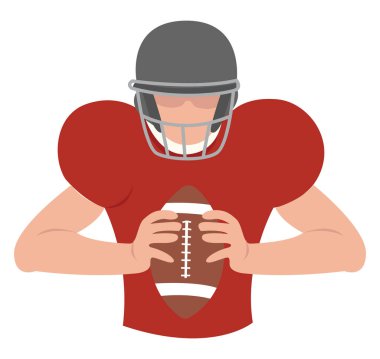 Futbolcu, illüstrasyon, beyaz arka plan vektör.