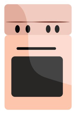 Gaz sobası, illüstrasyon, beyaz arkaplanda vektör.