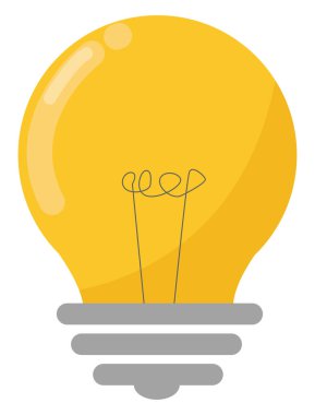 Aydınlatma ampul, illüstrasyon, beyaz arka plan üzerinde vektör.