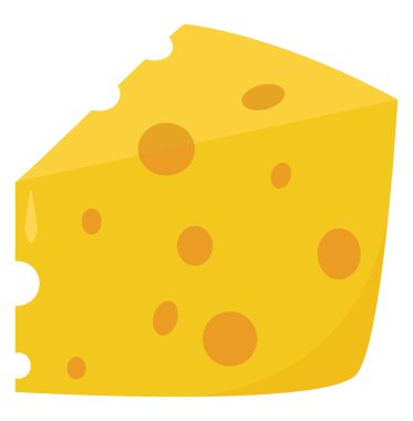 Peynir, illüstrasyon, beyaz arka plan üzerinde vektör.