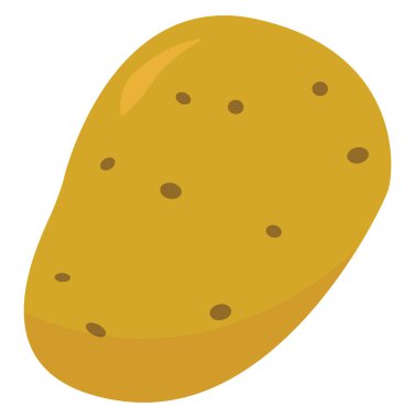 Taze patates, illüstrasyon, beyaz arka plan vektör.