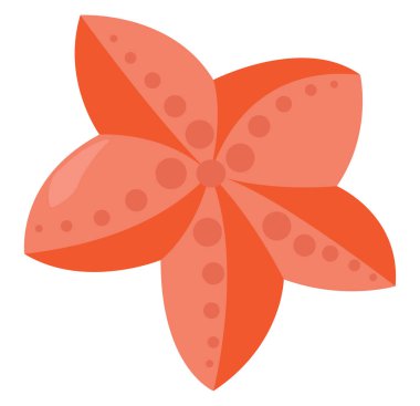 Seastar kırmızı, illüstrasyon, beyaz arkaplanda vektör.