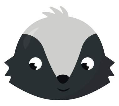 Kokarca kafası, illüstrasyon, beyaz arkaplan üzerindeki vektör.