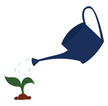 Sulama olabilir, illüstrasyon, beyaz arka plan üzerinde vektör.