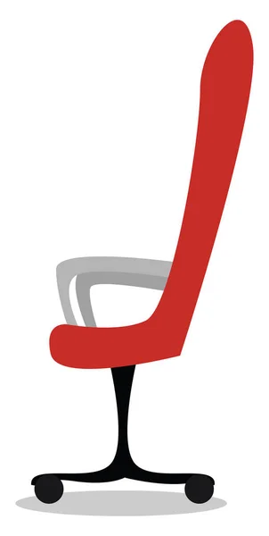Červená Židle Ilustrace Vektor Bílém Pozadí — Stockový vektor