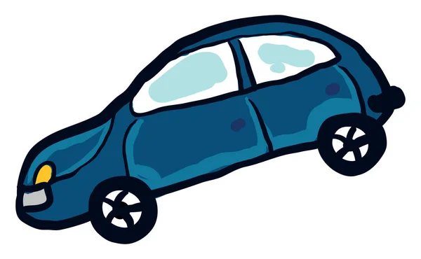 Blaues Auto Illustration Vektor Auf Weißem Hintergrund — Stockvektor