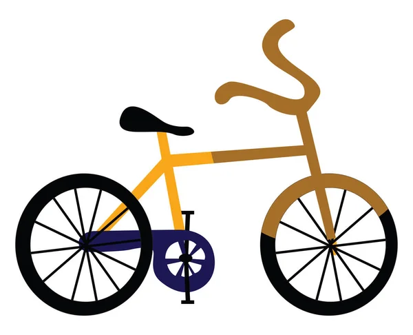 Liten Cykel Illustration Vektor Vit Bakgrund — Stock vektor