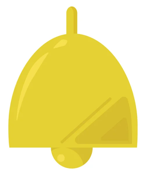 Желтый Звонок Иллюстрация Вектор Белом Фоне — стоковый вектор