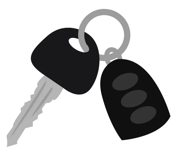 Car Keys Illustration Vector White Background — Stock Vector
