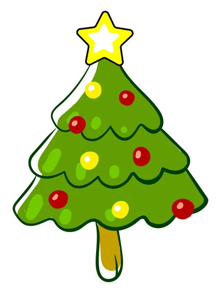 Árvore Natal Com Brinquedos Ilustração Vetor Sobre Fundo Branco imagem  vetorial de © Morphart #353563838