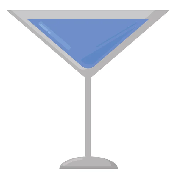 Blauer Cocktail Illustration Vektor Auf Weißem Hintergrund — Stockvektor