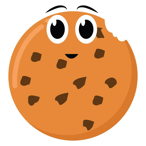 Cookie Illustration Vektor Auf Weißem Hintergrund — Stockvektor