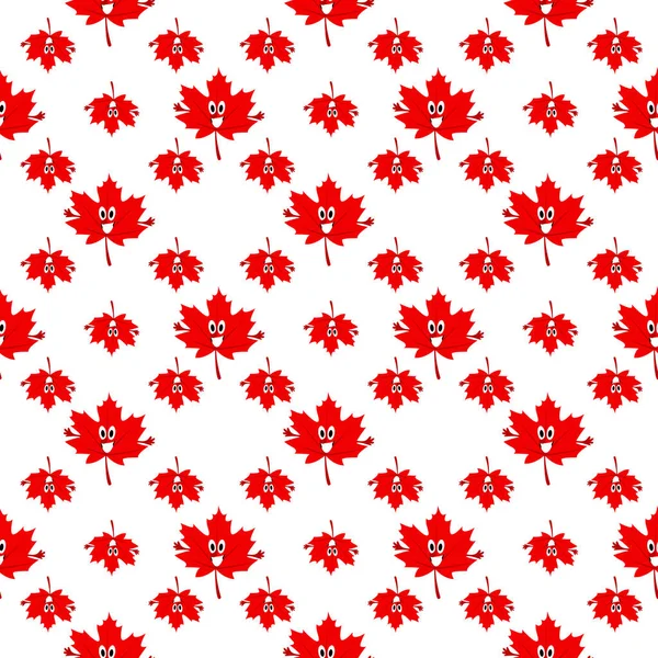 Feuille Canadienne Illustration Vecteur Sur Fond Blanc — Image vectorielle