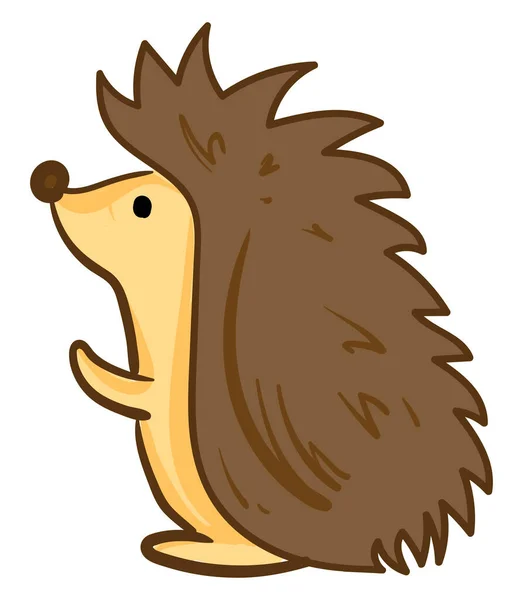 Hedgehog Clipart Illustration Vector White Background — Stock Vector