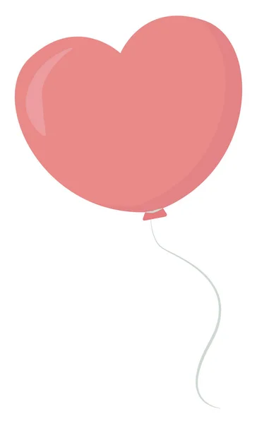 Globo Del Corazón Ilustración Vector Sobre Fondo Blanco — Vector de stock