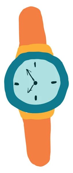 男性腕時計 イラスト 白い背景のベクトル — ストックベクタ